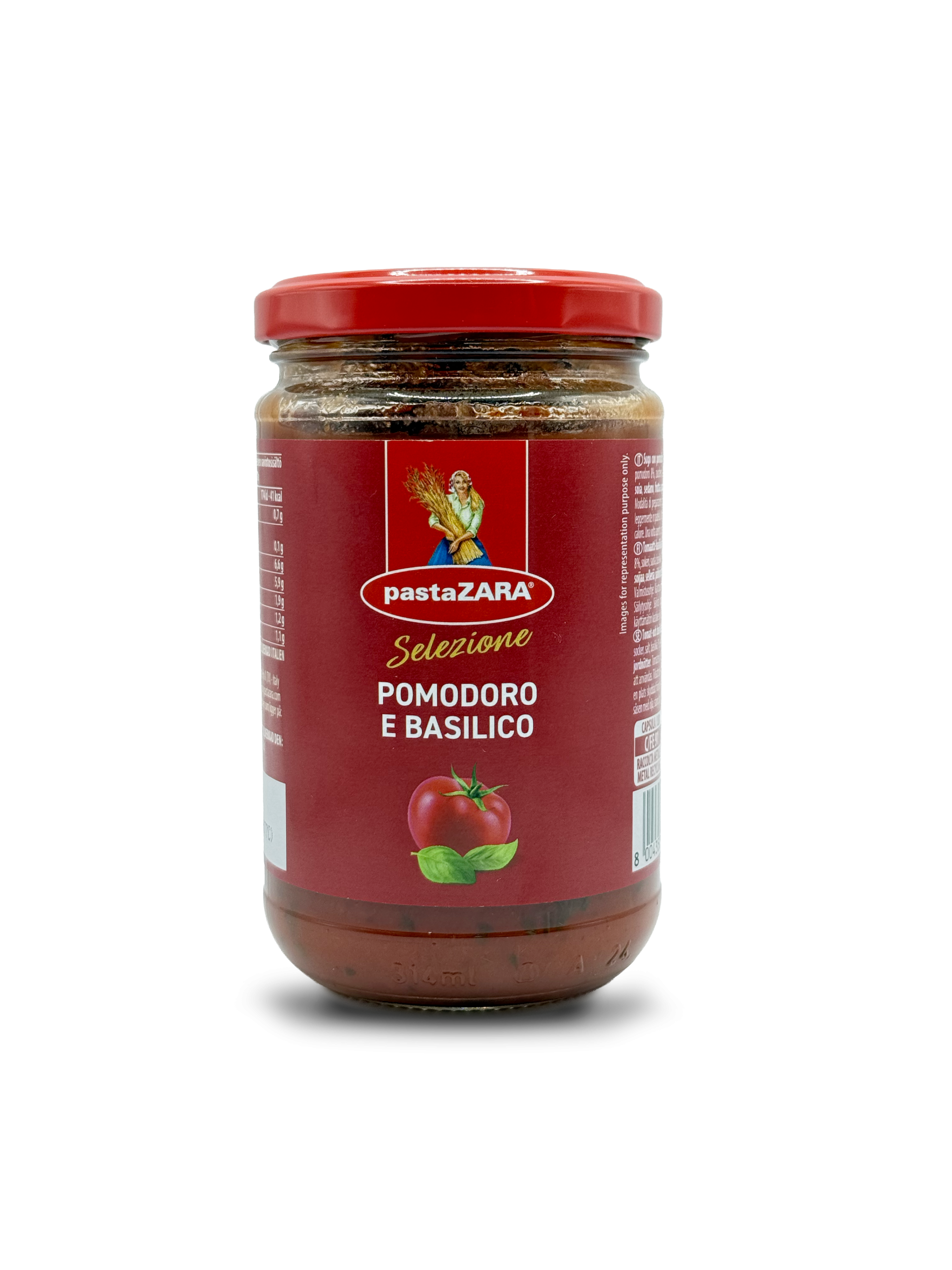 Pasta Zara tomato basil sauce
