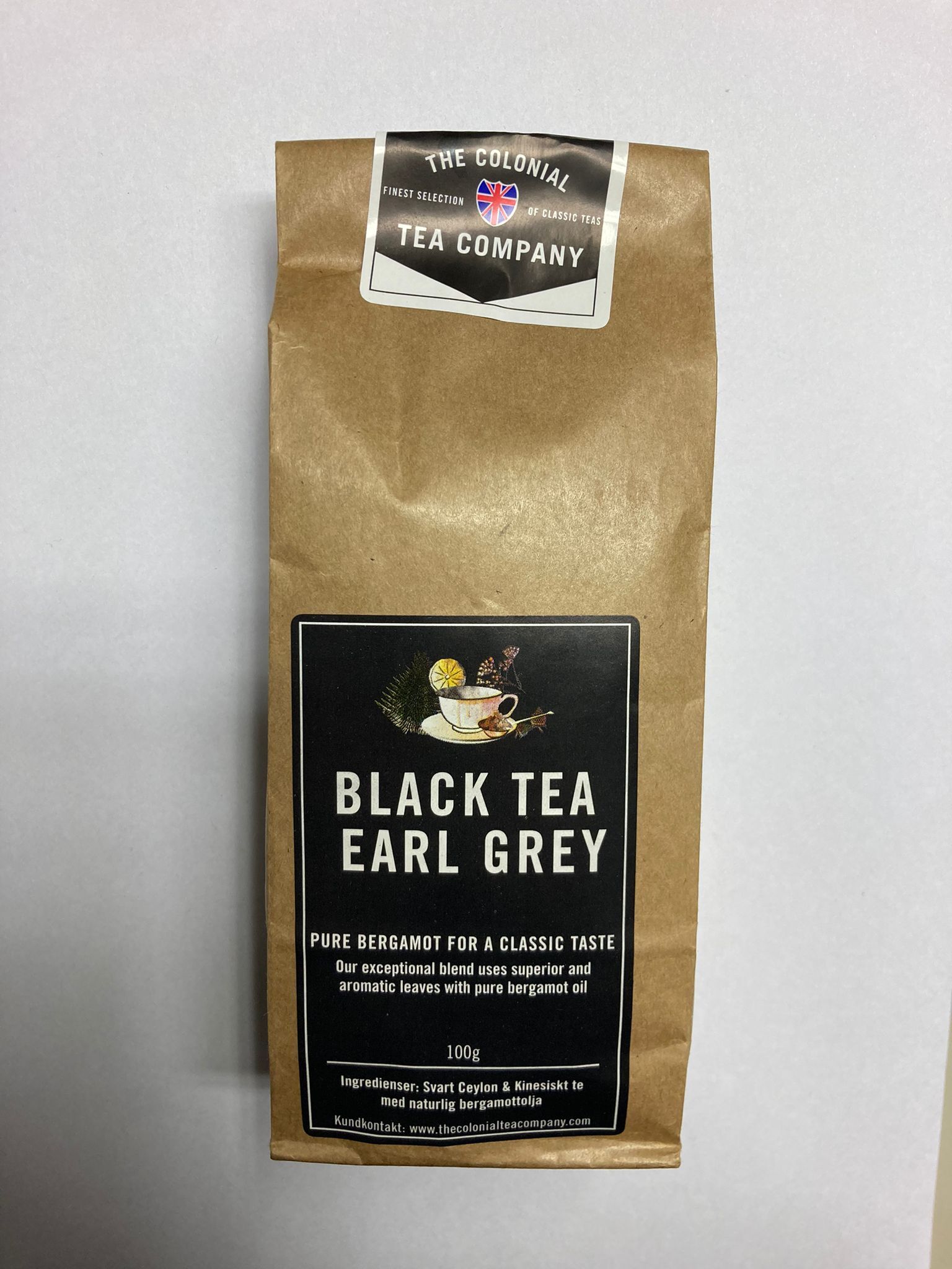The Colonial Tea Company Earl Grey tea 100 g brown pack